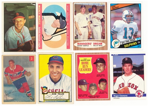 1950s-1990s Topps and Assorted Brands Multi-Sports Hall of Famers and Stars Collection (22) 